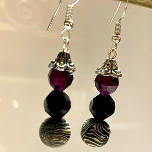 Purple Zebra 🦓 Earring’s⭐️